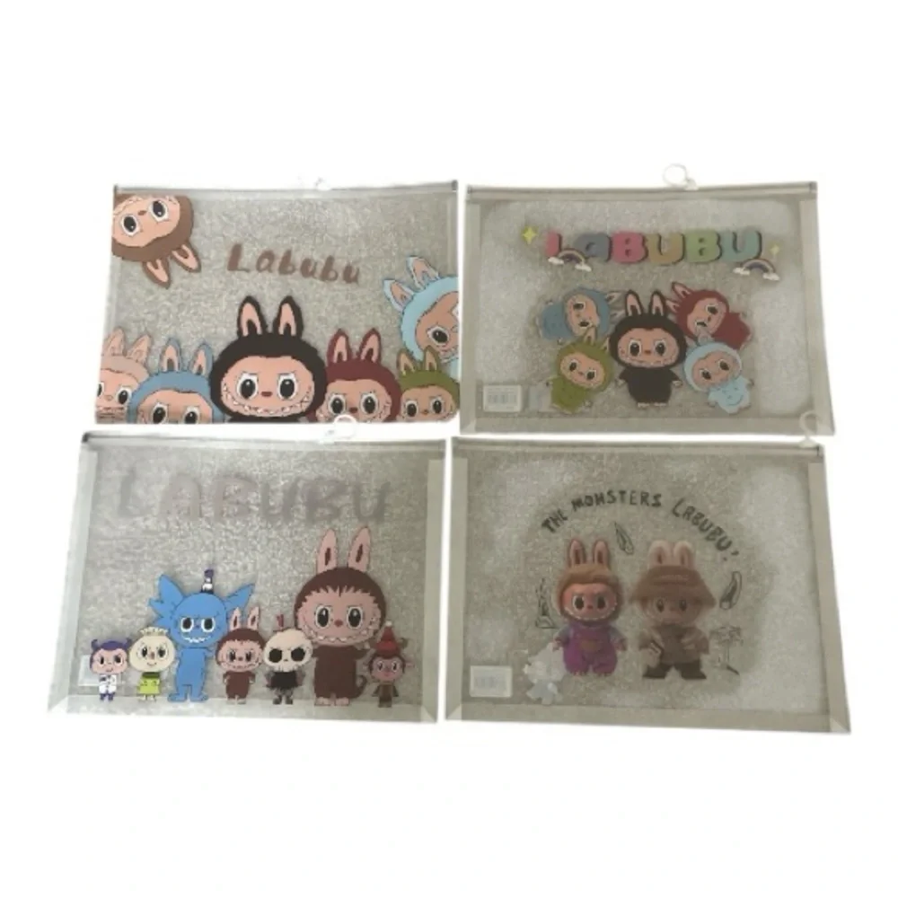 Labubu Clear Plastic Document Folder